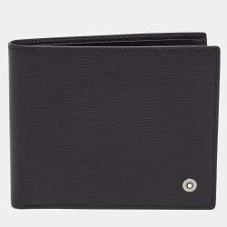 Pre Owned Montblanc 8cc Black Leather Meisterstück Bifold Wallet