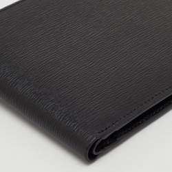 Pre Owned Montblanc 8cc Black Leather Meisterstück Bifold Wallet