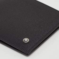 Pre Owned Montblanc 8cc Black Leather Meisterstück Bifold Wallet
