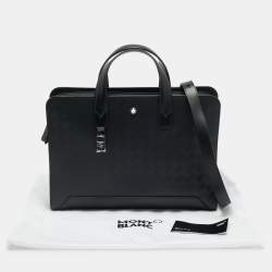 مملوكة مسبقًا Montblanc Extreme 3.0 Thin Black Leather Briefcase
