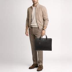 مملوكة مسبقًا Montblanc Extreme 3.0 Thin Black Leather Briefcase