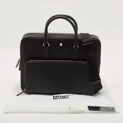 Pre Owned Montblanc Sartorial Medium Black Leather Document Case