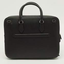 Pre Owned Montblanc Sartorial Medium Black Leather Document Case