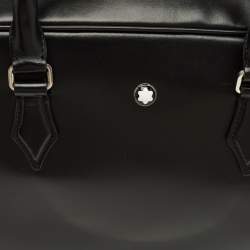 مملوكة مسبقًا حقيبة مستندات مون بلان ميسترستك جلد أسود