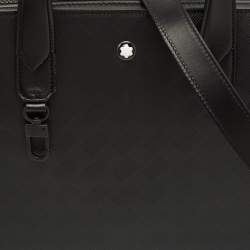 مملوكة مسبقًا حقيبة مستندات مون بلان إكستريم 3.0 جلد أسود نحيفة