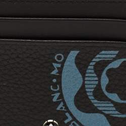 Pre Owned Montblanc Meisterstuck Black/Blue Leather Card Holder