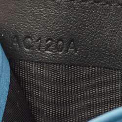 Pre Owned Montblanc Meisterstuck Black/Blue Leather Card Holder