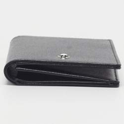 Pre Owned Montblanc Meisterstuck Black Leather Business Card Holder
