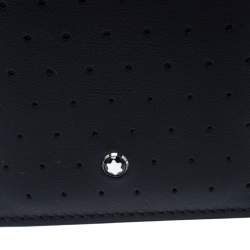 Montblanc Black Perforated Leather Meisterstuck Card Case