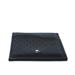 Montblanc Black Perforated Leather Meisterstuck Card Case