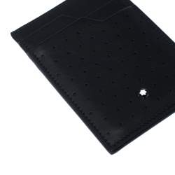 Montblanc Black Perforated Leather Meisterstuck Card Case