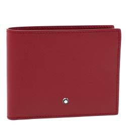 Montblanc Red Leather Sartorial Wallet 6CC