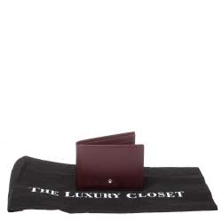 مملوكة مسبقًا محفظة مون بلان طية مزدوجة ميزترستوك جلد سوداء