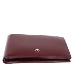 مملوكة مسبقًا محفظة مون بلان طية مزدوجة ميزترستوك جلد سوداء