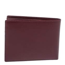 مملوكة مسبقًا محفظة مون بلان طية مزدوجة ميزترستوك جلد سوداء