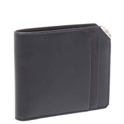 Pre Owned Montblanc Black Leather Urban Spirit 6cc Wallet 
