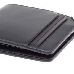 Pre Owned Montblanc Black Leather Urban Spirit 6cc Wallet 