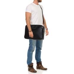 Pre Owned Montblanc Black Leather Large Sartorial Document Briefcase