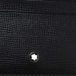 Pre Owned Montblanc Black Leather Meisterstuck Card Holder 6CC
