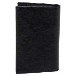 Pre Owned Montblanc Black Leather Meisterstuck Business Card Holder