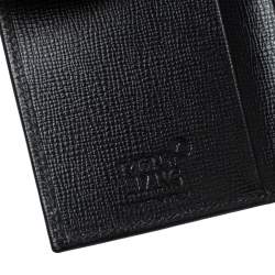 Pre Owned Montblanc Black Leather Meisterstuck Business Card Holder