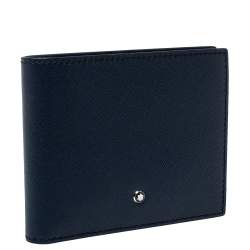 Pre Owned محفظة مون بلان سارتوريال جيت 6CC  جلد أسود وقماش