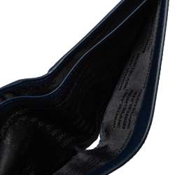 Pre Owned محفظة مون بلان سارتوريال جيت 6CC  جلد أسود وقماش