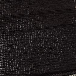 Pre Owned محفظة سفتر مون بلان مسترستك جلد محبب بنى داكن