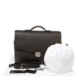 Pre Owned Montblanc Dark Brown Leather Meisterstuck Sfumato Briefcase