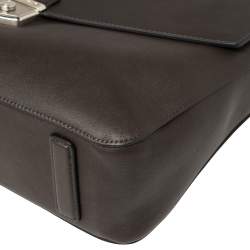Pre Owned Montblanc Dark Brown Leather Meisterstuck Sfumato Briefcase