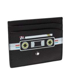 Pre Owned Montblanc Leather Meisterstück Mix Tapes Card Holder