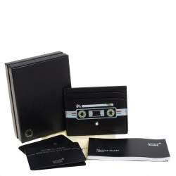 Pre Owned Montblanc Leather Meisterstück Mix Tapes Card Holder