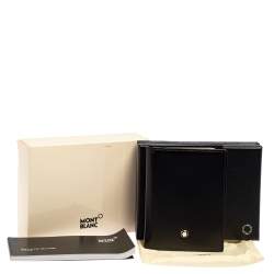Montblanc Black Leather Meisterstuck Multi Credit Card Case 