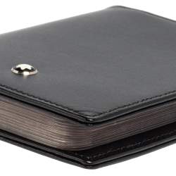 Montblanc Black Leather Meisterstuck Multi Credit Card Case 