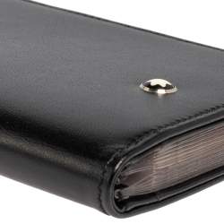 Montblanc Black Leather Meisterstuck Multi Credit Card Case 