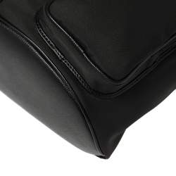 Montblanc Black Nylon and Leather Small Sartorial Jet Backpack