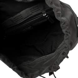 Montblanc Black Nylon and Leather Small Sartorial Jet Backpack