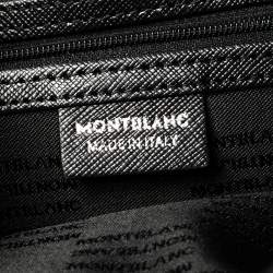 Montblanc Black Nylon and Leather Small Sartorial Jet Backpack