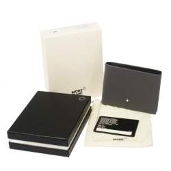 Pre Owned محفظة مون بلان إكستريم جلد رصاصي 6سي سي 