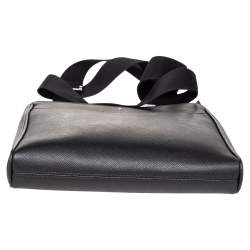 مملوكة مسبقًا حقيبة ماسنجر مون بلان مظروف سارتوريال متوسط جلد أسود