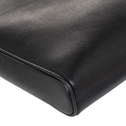 مملوكة مسبقًا حقيبة ماسنجر مون بلان مظروف سارتوريال متوسط جلد أسود