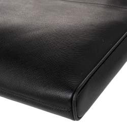 مملوكة مسبقًا حقيبة ماسنجر مون بلان مظروف سارتوريال متوسط جلد أسود