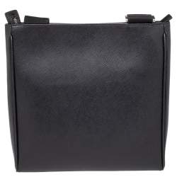 مملوكة مسبقًا حقيبة ماسنجر مون بلان مظروف سارتوريال متوسط جلد أسود