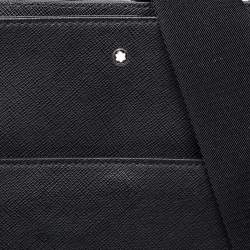 مملوكة مسبقًا حقيبة ماسنجر مون بلان مظروف سارتوريال متوسط جلد أسود