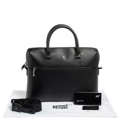 Pre Owned Montblanc Black Leather 4810 Westside Slim Document Case