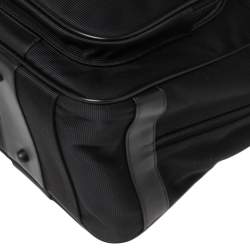 مملوكة مسبقًا Montblanc Black Nylon and Leather Nightflight Holdall Briefcase