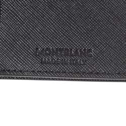 مملوكة مسبقًا Montblanc Black Leather Sartorial 14CC Vertical Wallet 