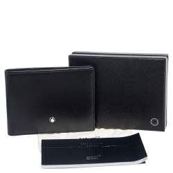 Pre Owned Montblanc Black Leather Sartorial Wallet
