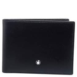 Pre Owned Montblanc Black Leather Sartorial Wallet