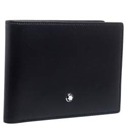 Pre Owned Montblanc Black Leather Sartorial Wallet